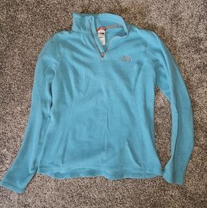 The North Face Turquoise Quarter-Zip Fleece